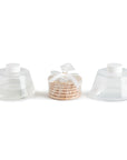 Difusor Hourglass Ame Ame dividido en las tres piezas que los conforman.