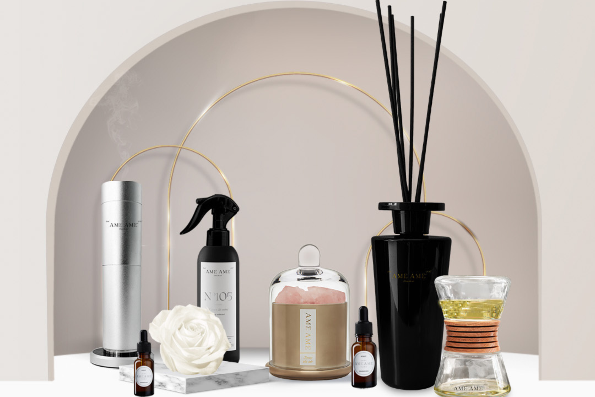 Guía para combinar velas, sprays y difusores sin causar mezcla de aromas