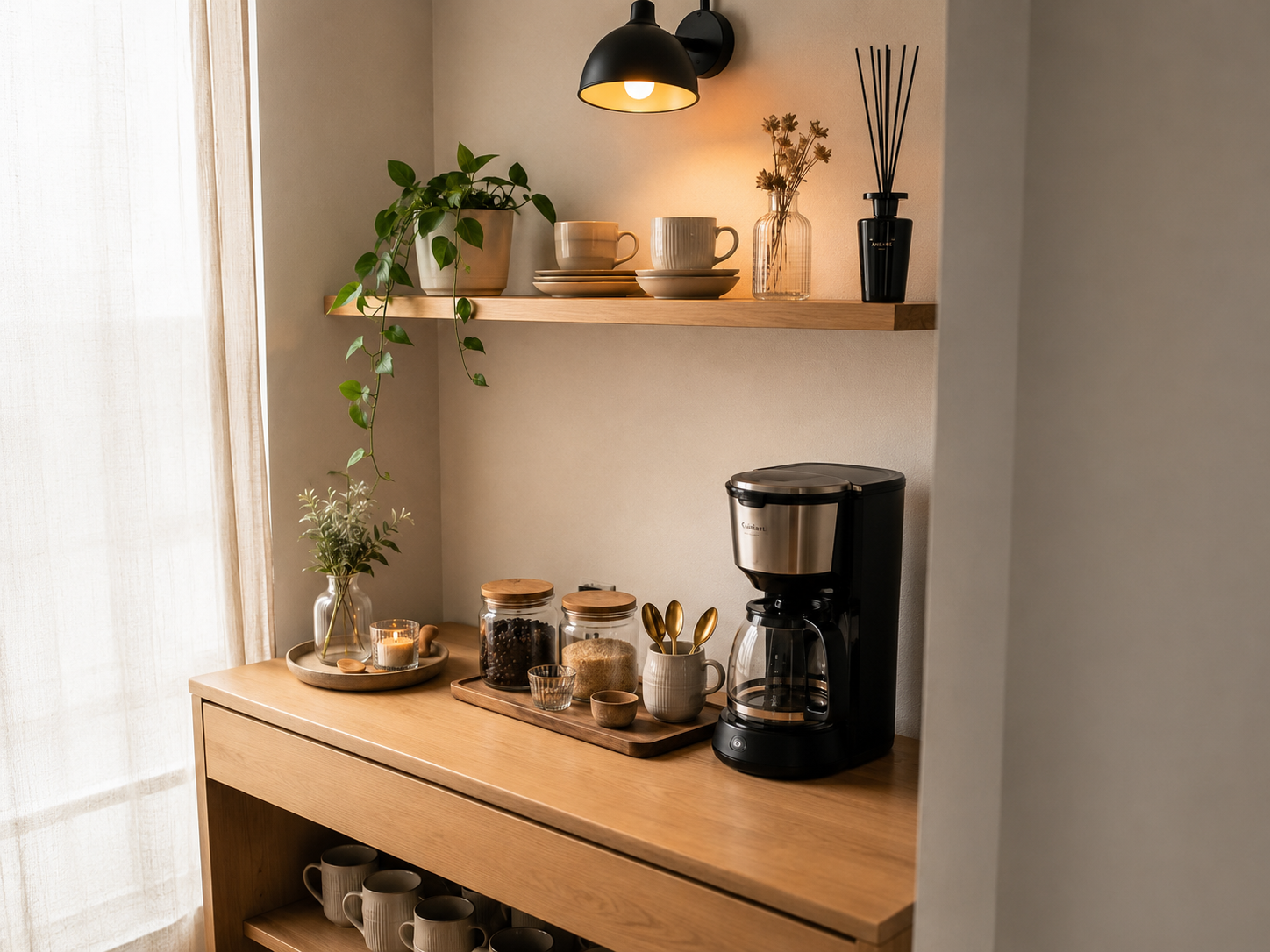 El placer del café lento: Cómo diseñar una barra de café estética y crear una experiencia sensorial en tu cocina