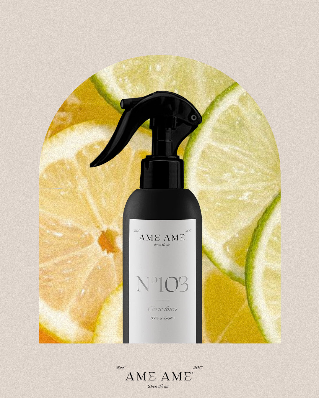 Spray Nº 103 Citric Limes. Ame Ame. Fondo cítricos 