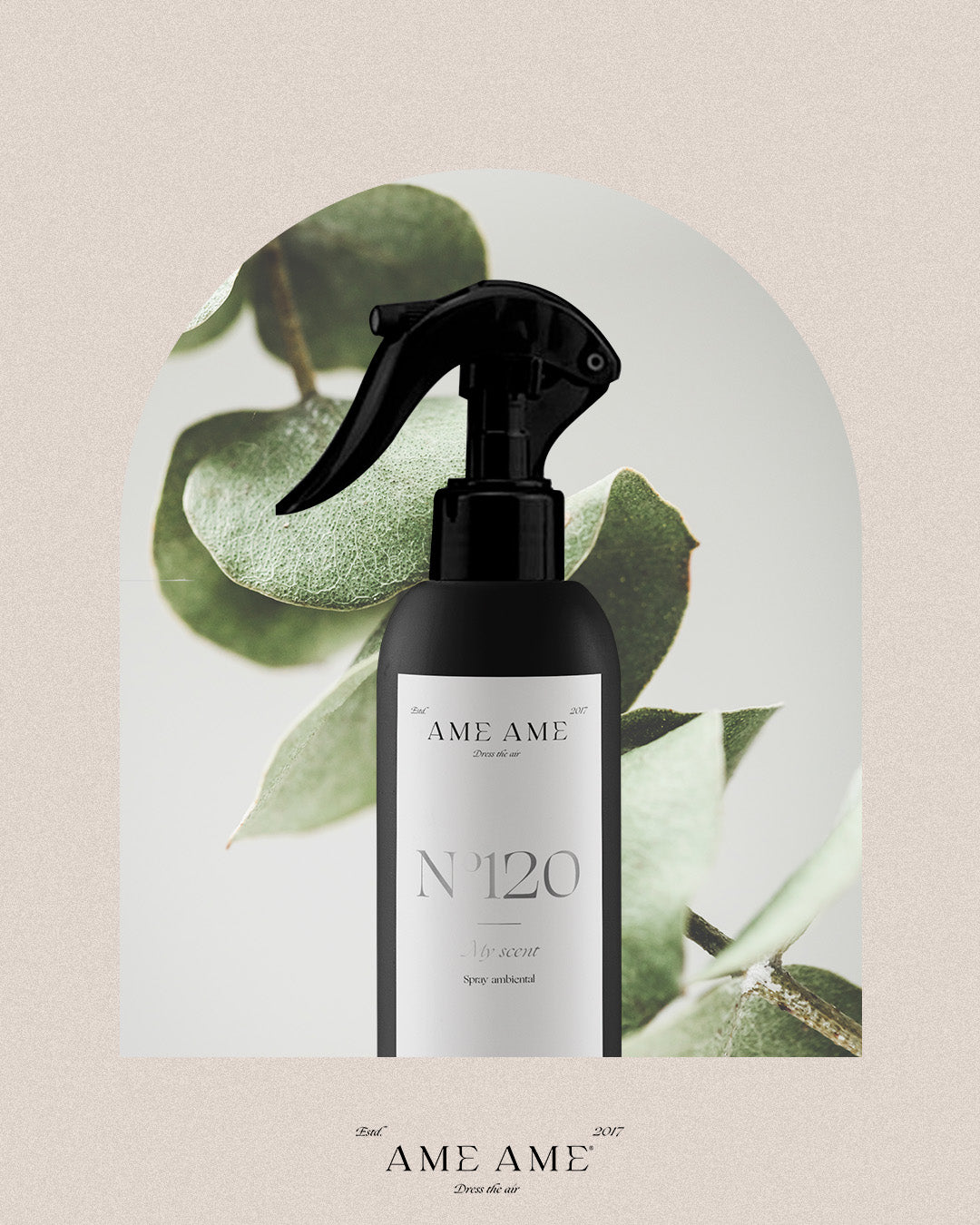 Spray Nº 120 My Scent. Ame Ame. Fondo de eucalipto