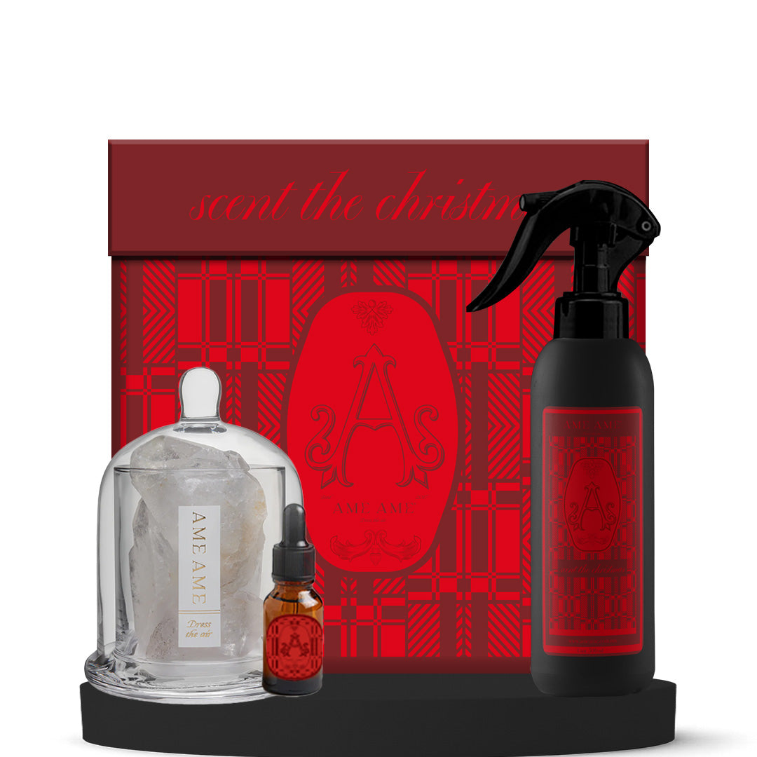 Kit Capelo Chico Transparente con Gotero + Spray Ambiental Navidad