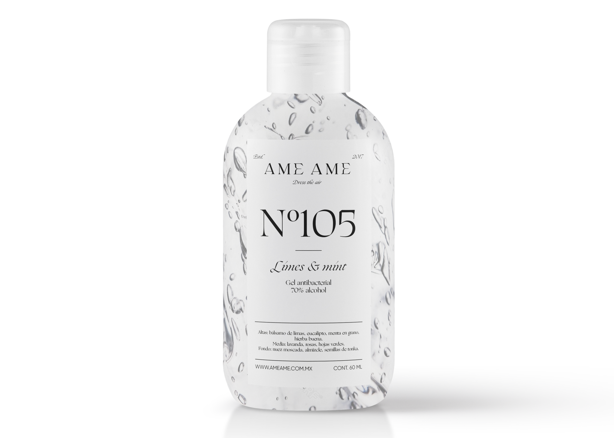 Gel Antibacterial (Lime &amp; Mint) Nº 105 - 60ml. AME AME