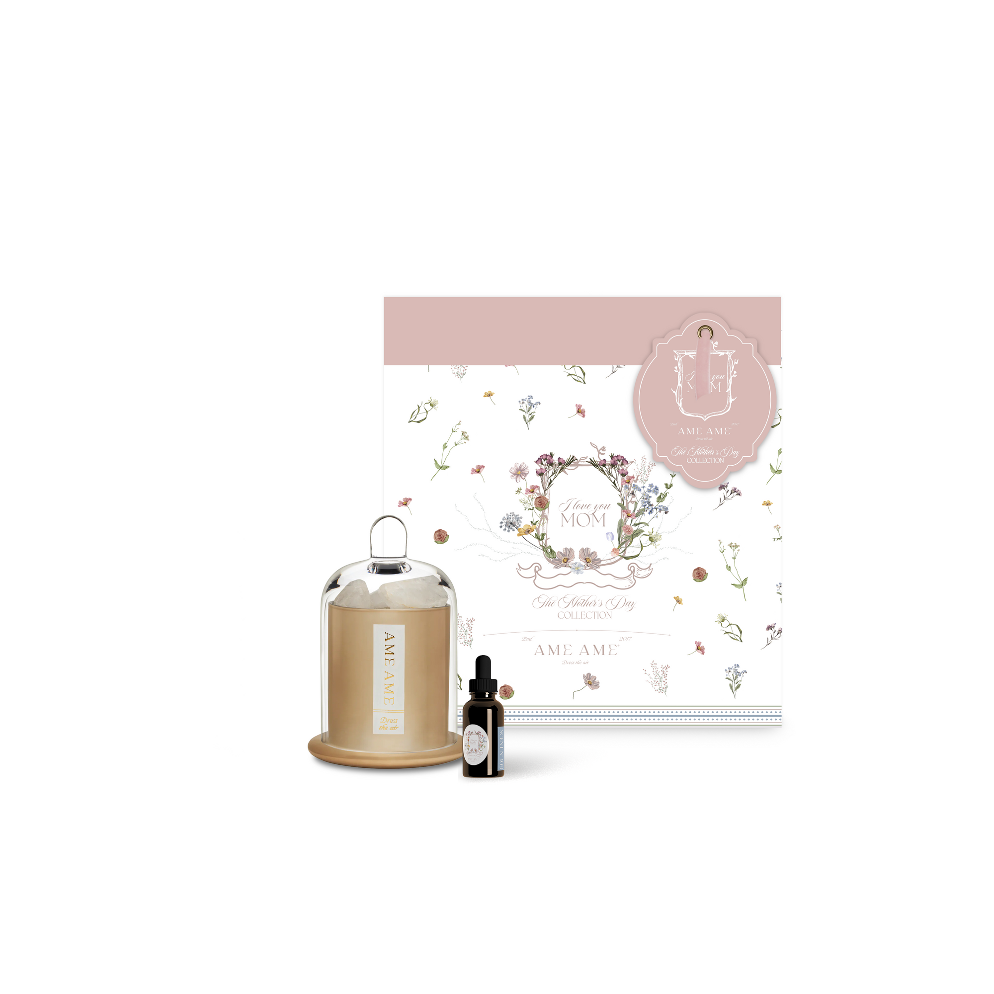 Ame Ame Capelo Chico Cuarzo Blanco y Esencia Mother's Day Collection Oro