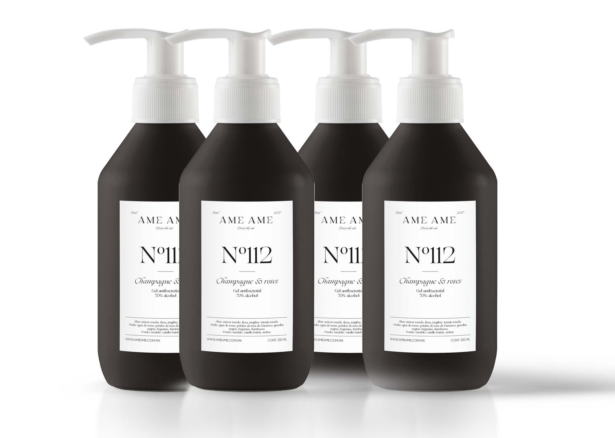 Gel Antibacterial Champagne &amp; Roses (No. 112) - 4 piezas. AME AME 